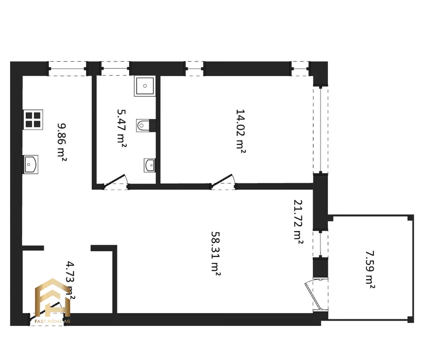 Charmante 2.5-Zimmer-Wohnung - Foto 13 von 13