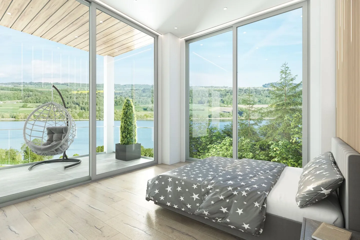 Proprietà in posizione da sogno con vista da sogno sul lago Hallwil, vista lago non ostacolata! - Foto 5 di 12