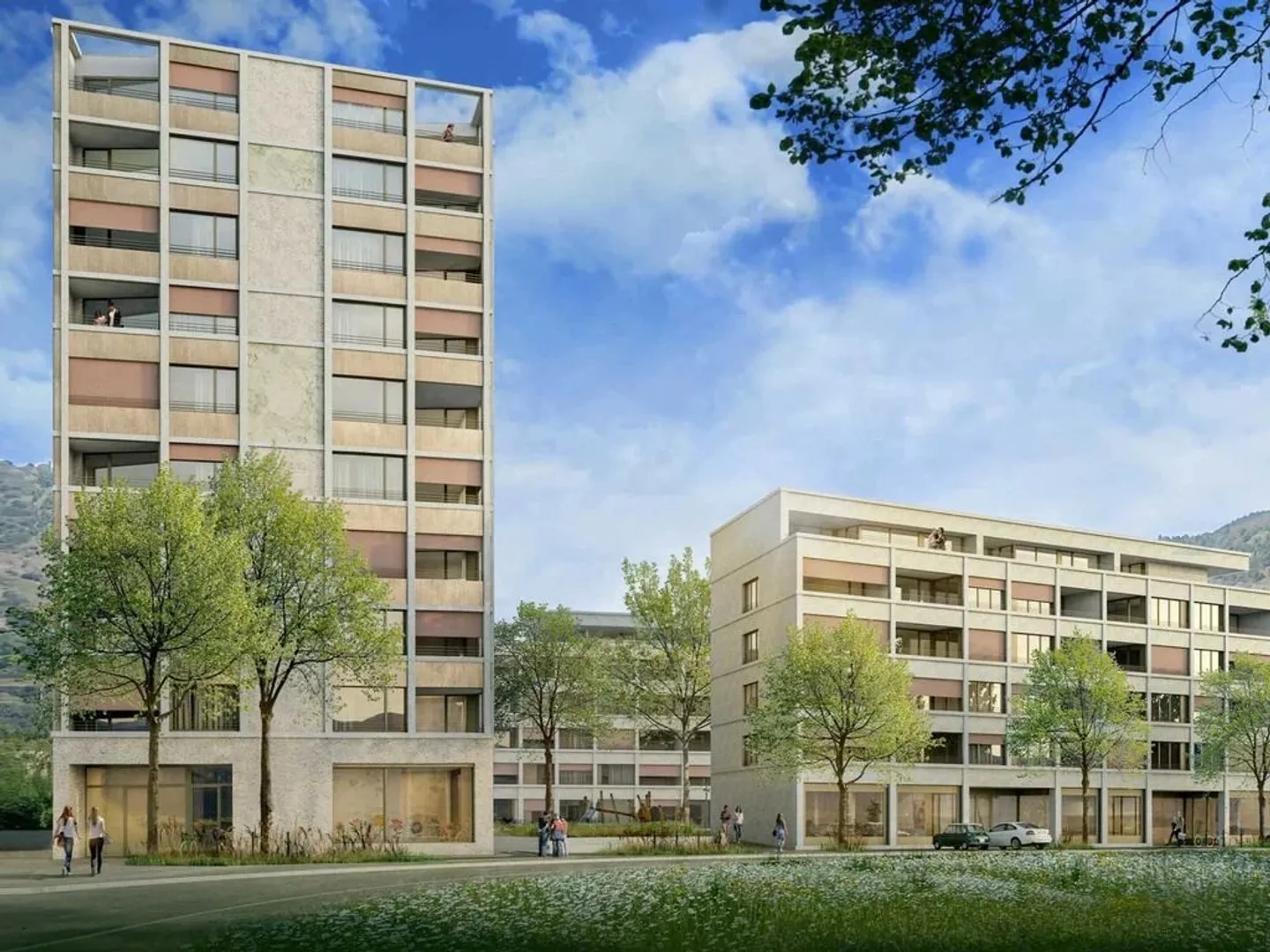 4,5 stanze in un nuovo complesso residenziale a Visp - Foto 1 di 13
