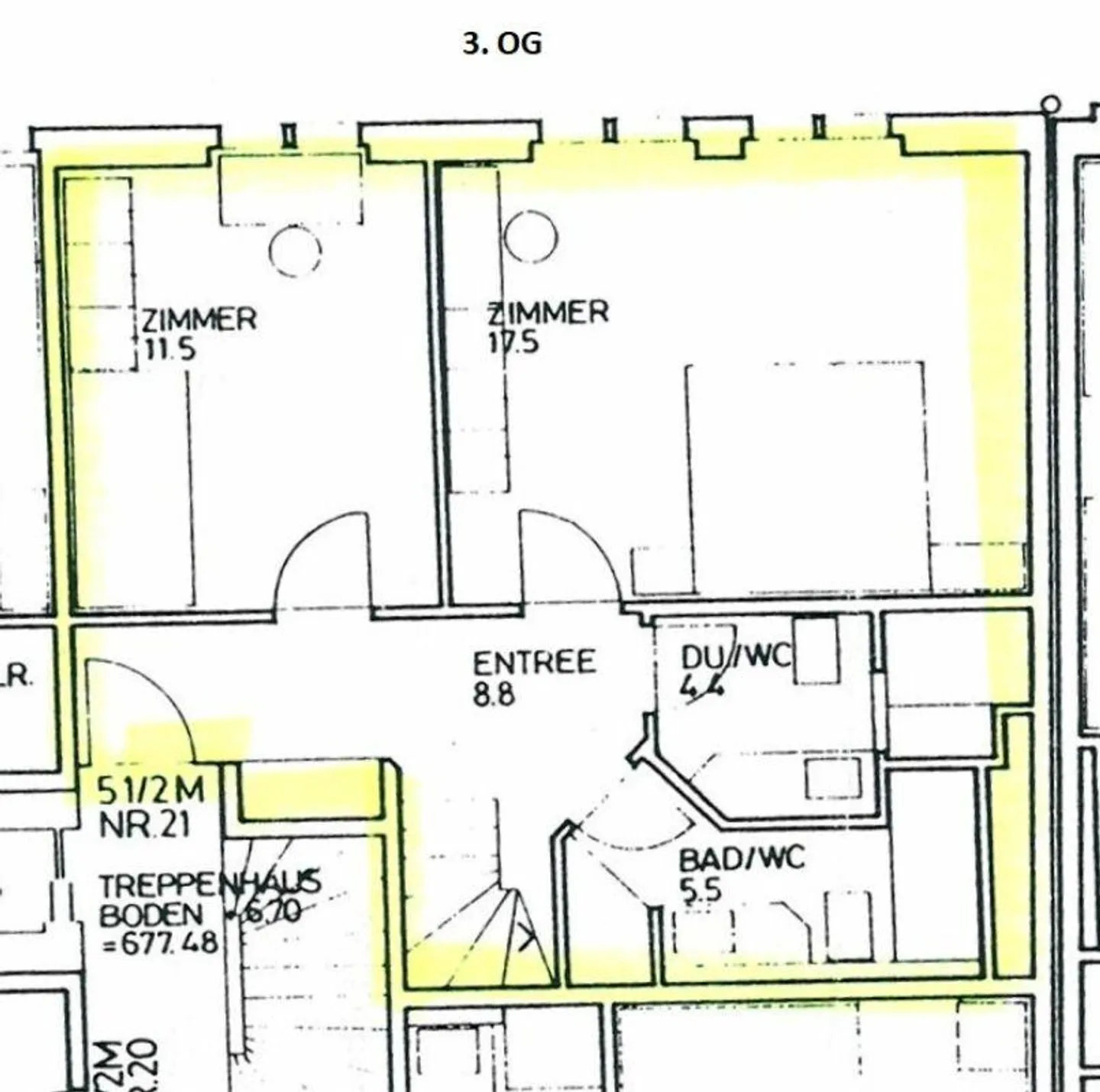 Appartement en duplex lumineux de 5,5 pièces en plein centre-ville - limité jusqu'au 31.03.2027 - Photo 12 sur 14