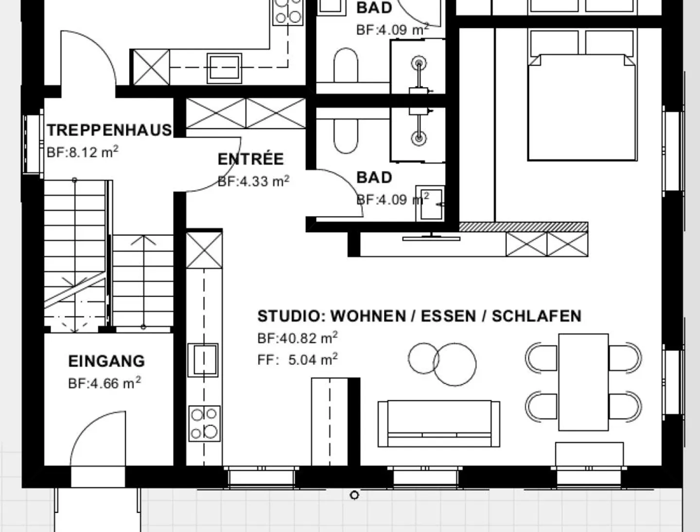 Appartement 2.5 pièces fraîchement rénové - Photo 5 sur 5