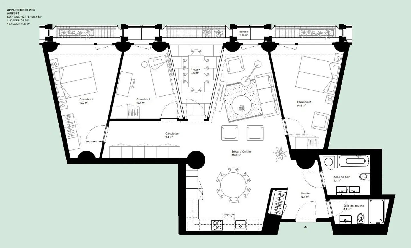 Appartement Design à Champel - Photo 1 sur 1