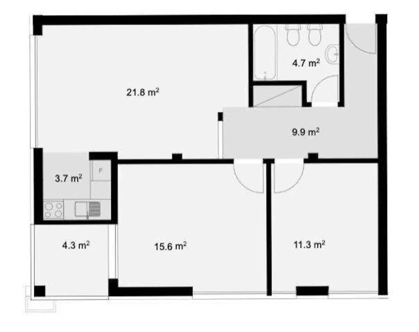 Wohnung/Büro zum Verkauf, 3.5 Zimmer Chiasso - Foto 4 von 6