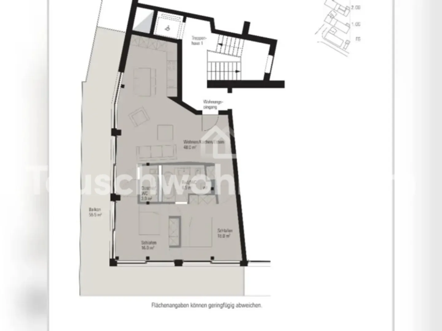 [ÉCHANGE D'APPARTEMENT] 3.5 avec 2 salles de bains + terrasse (Dernier étage Wiedikon) recherche 4.5 - Photo 7 sur 7