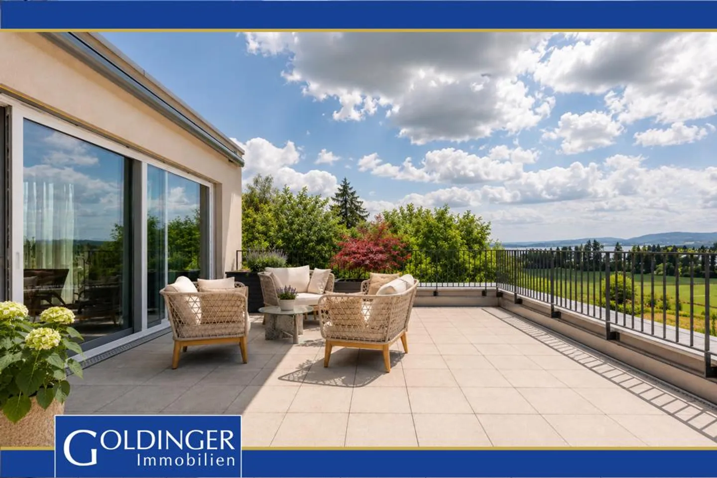 Appartement penthouse exclusif avec terrasse panoramique et vue sur le lac - Photo 1 sur 15