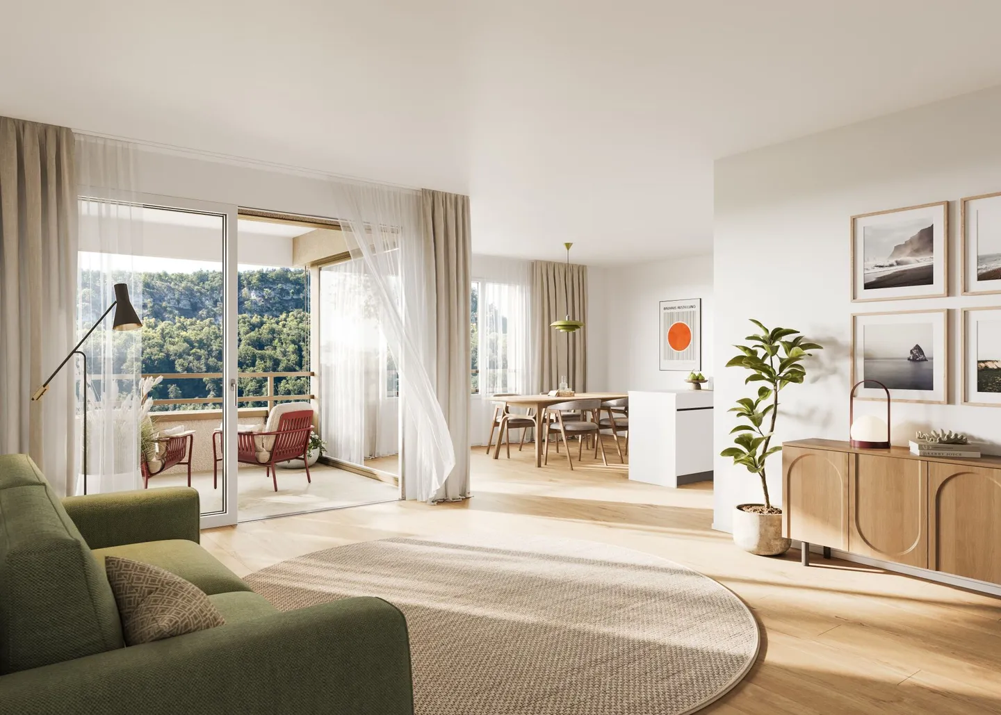 Appartamento 3.5 stanze con balcone e sensazione di vita armoniosa - Foto 3 di 8