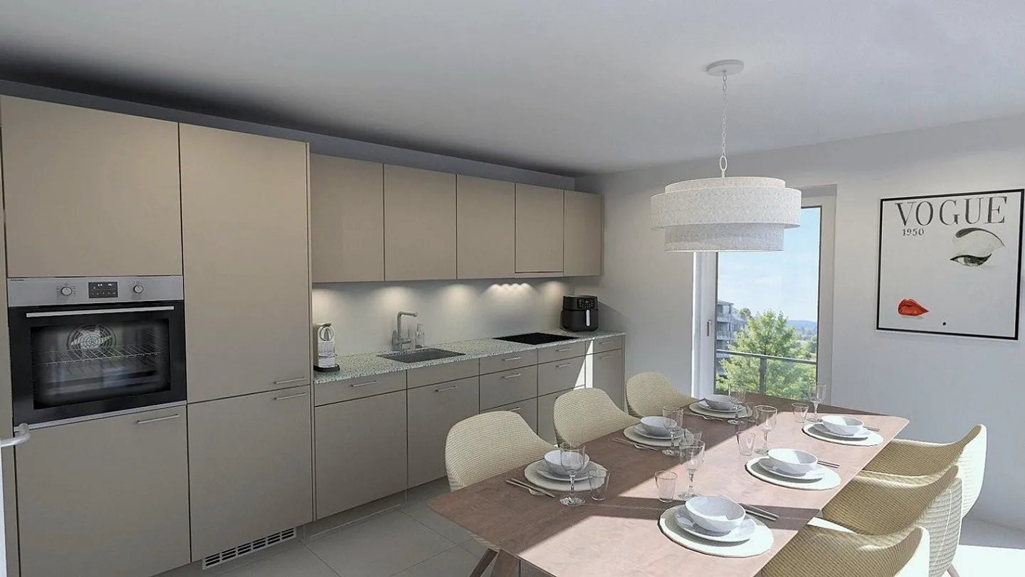 Neue 2.5-Zimmerwohnung in Boswil - Foto 4 von 13