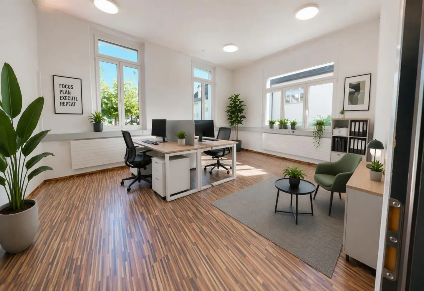 2 uffici luminosi al piano terra, 56 m2 - Foto 3 di 6