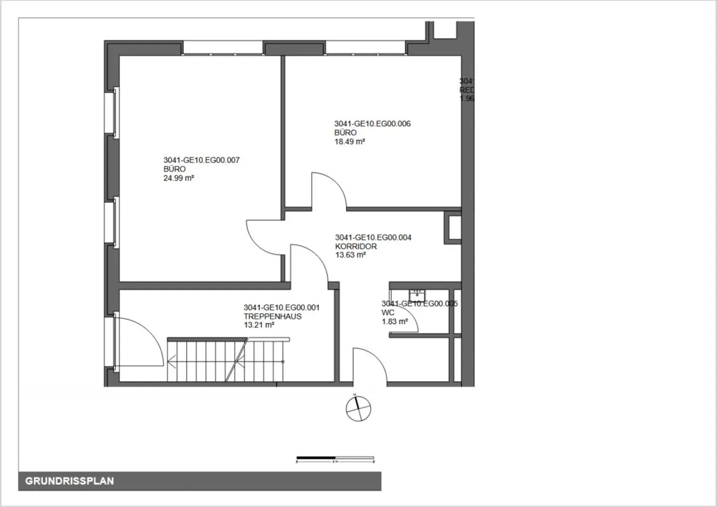 2 uffici luminosi al piano terra, 56 m2 - Foto 6 di 6