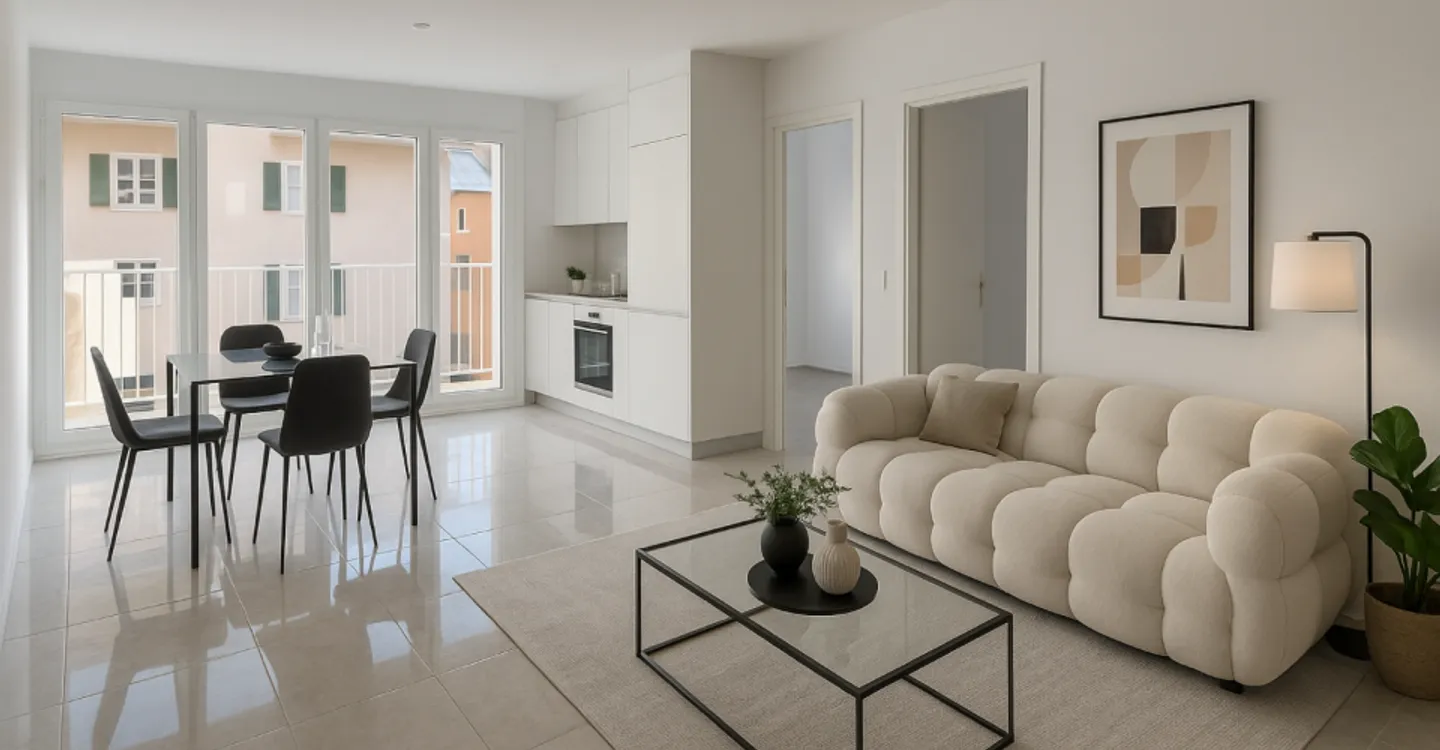 St-Imier, appartamento di 4,5 locali al 1° piano con balcone - Foto 1 di 11