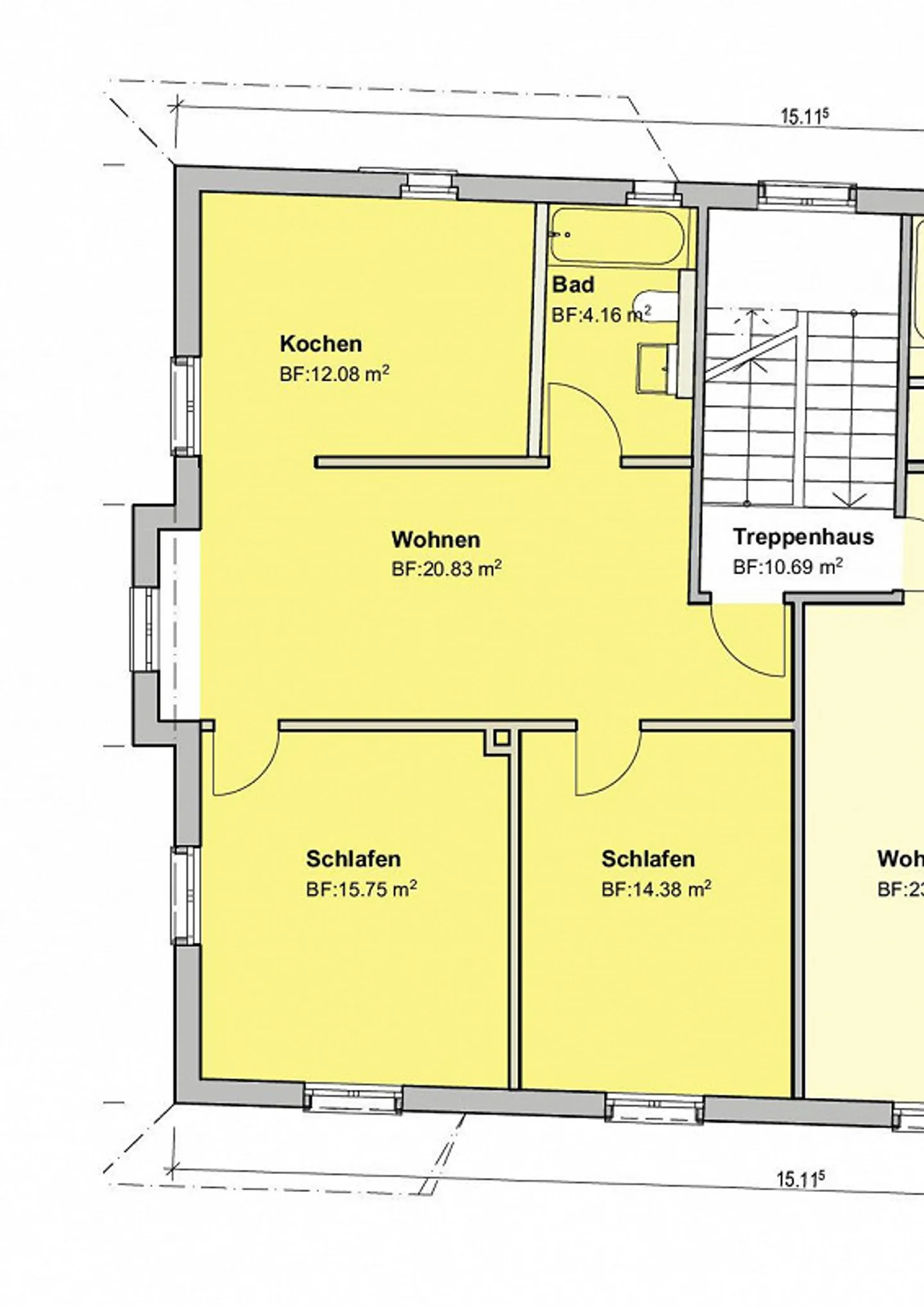 3.5-room apartment with private washing tower - Photo 5 of 5