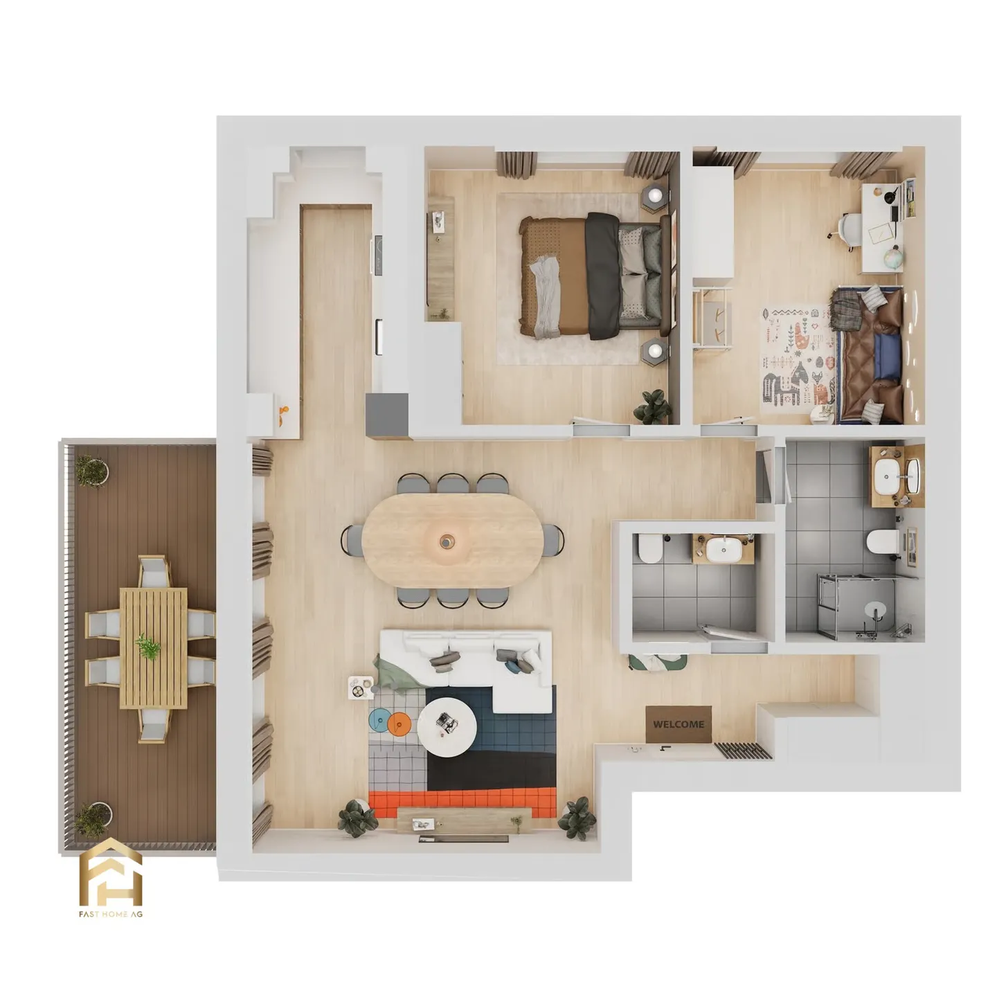 Charmante 3.5-Zimmer-Wohnung - Foto 6 von 13