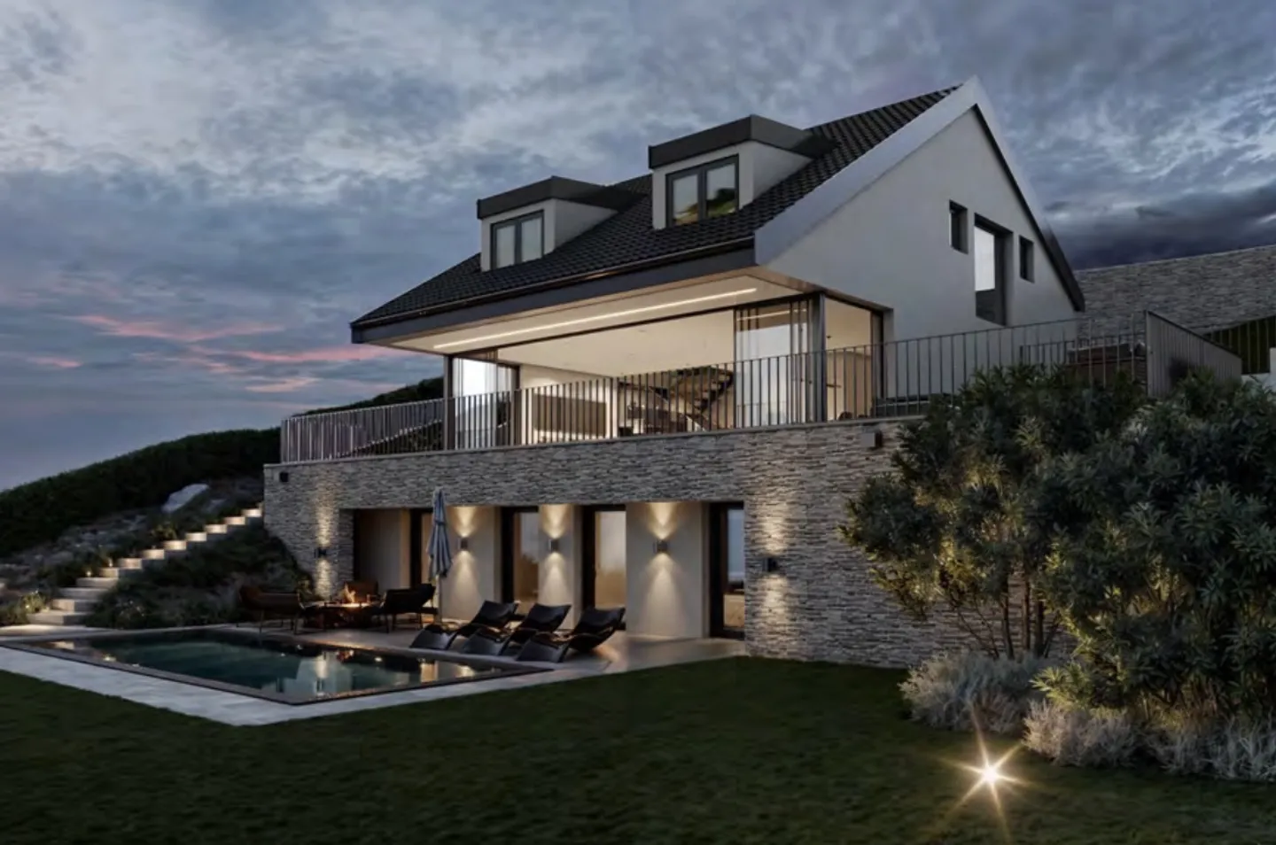 Villa de Luxe avec Vue sur le Lac - Photo 4 sur 6