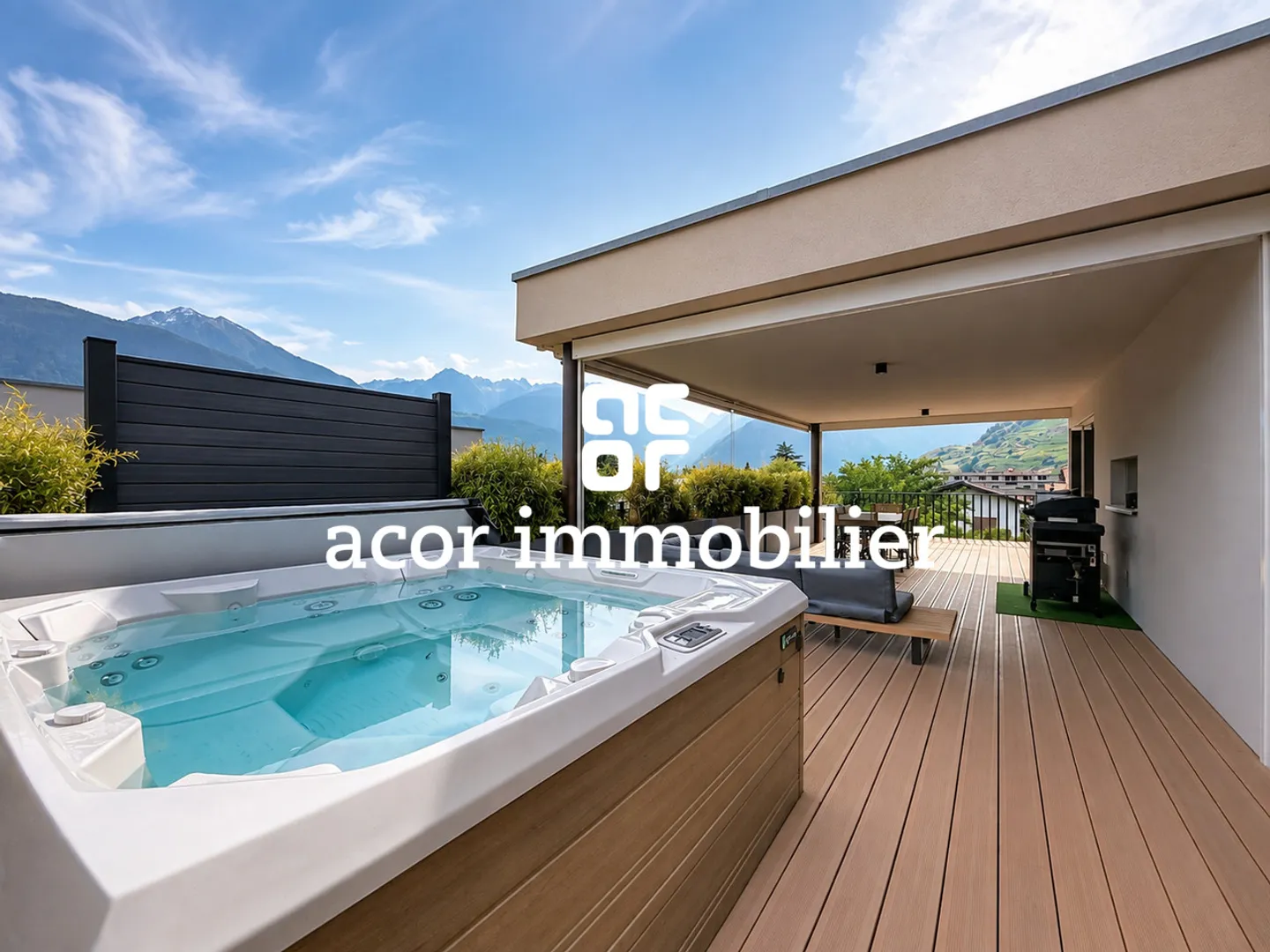 Attique 3.5 pièces d'exception à Fully avec terrasse XXL et jacuzzi - Photo 2 of 7