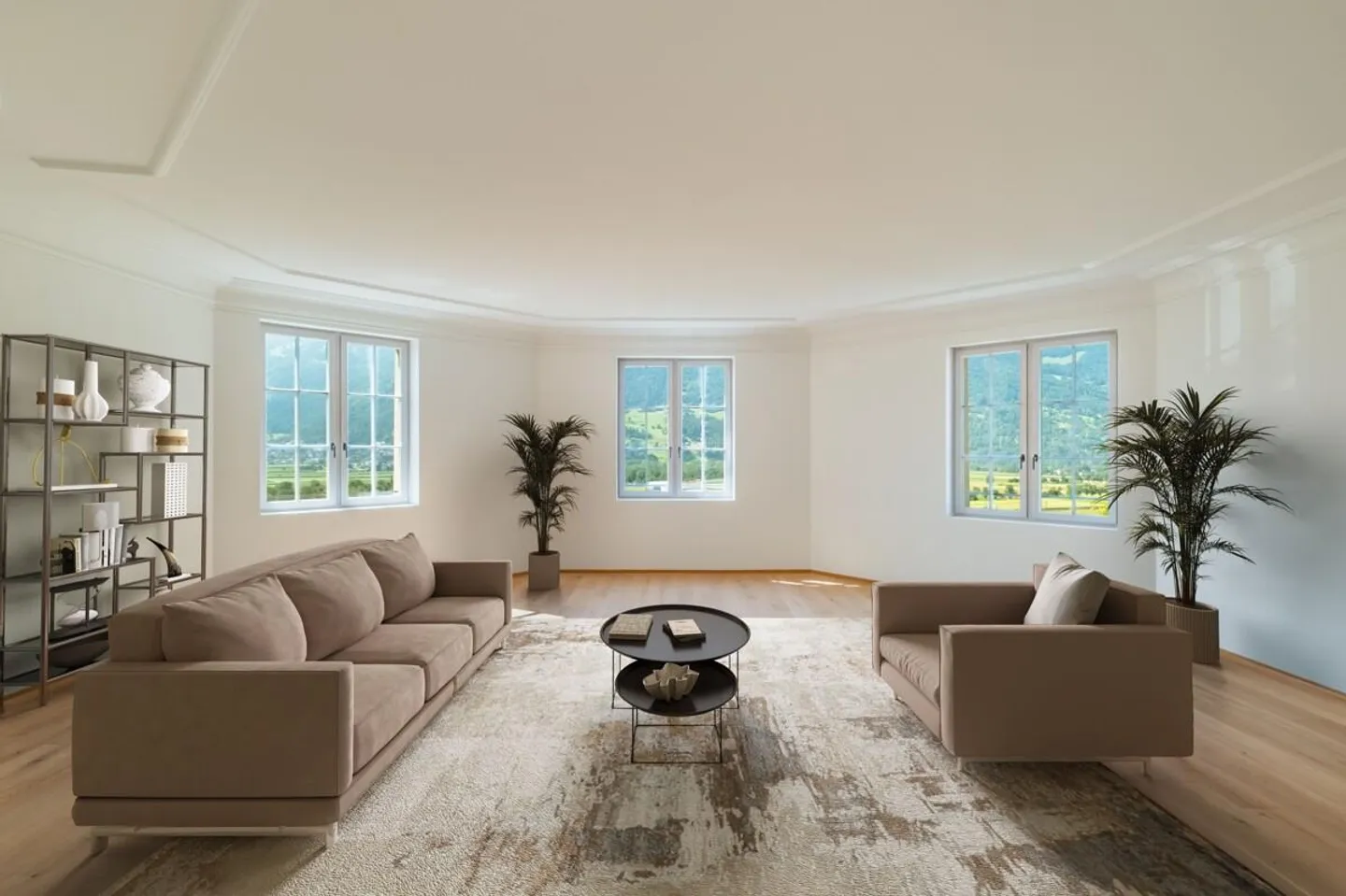 Zizers: Stylish Tower Apartment with Views of the Grisons Mountains - Photo 3 of 6