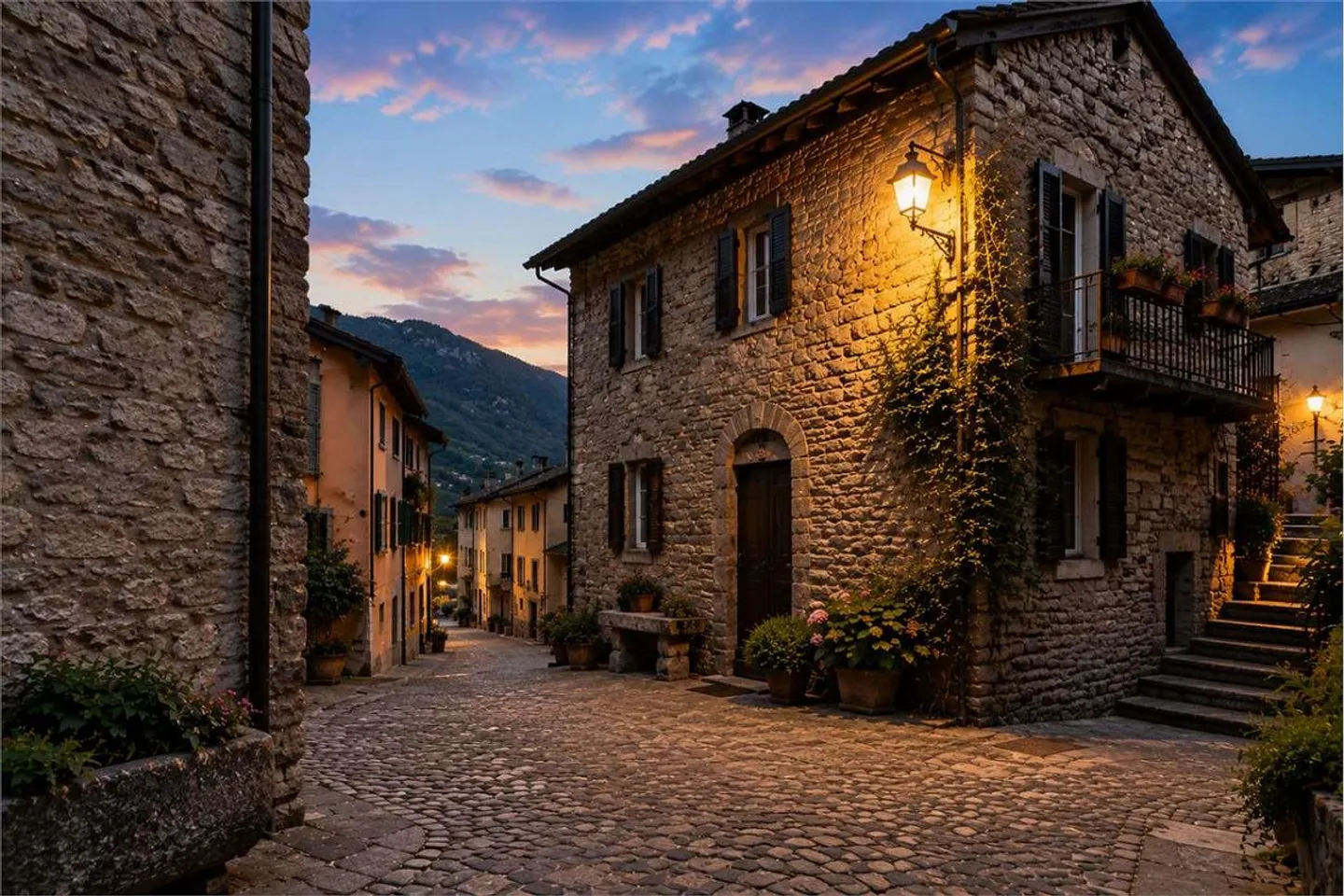 5 interesting income-generating properties in the historic heart of Sonvico - Photo 1 of 1