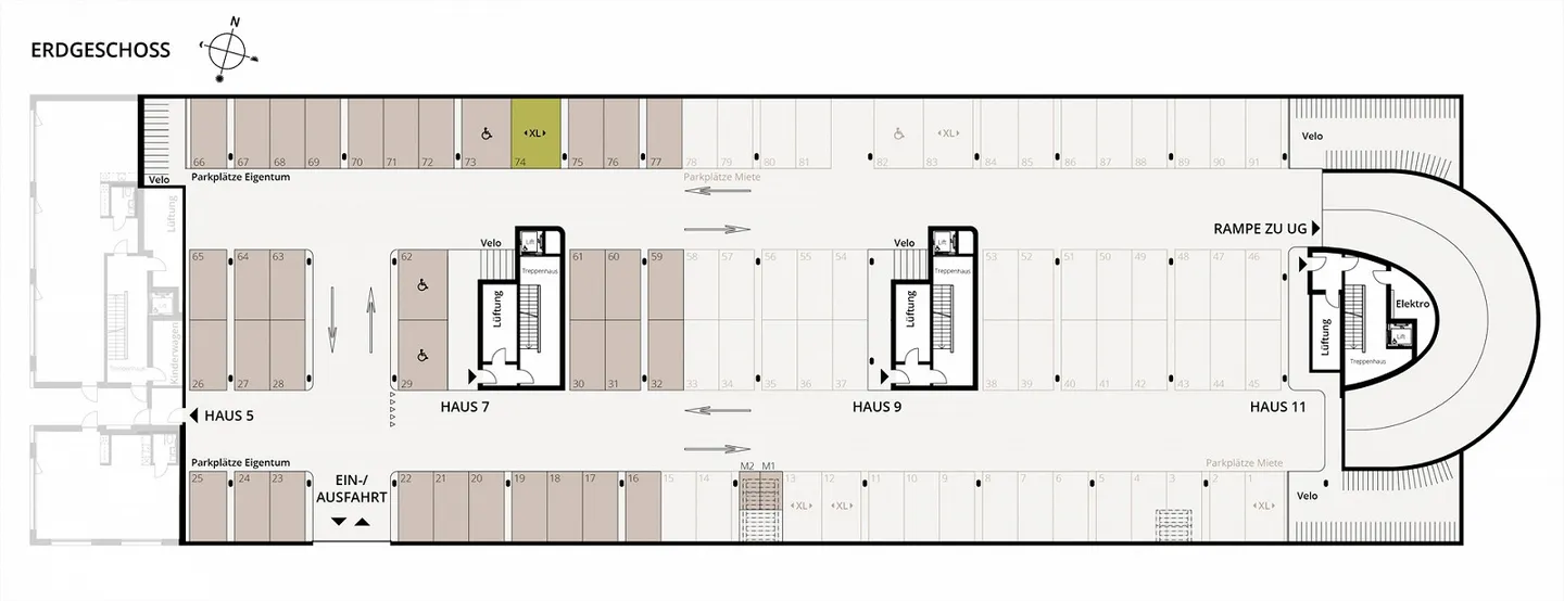 Tiefgaragenplätze zu Verkaufen - Foto 3 von 6