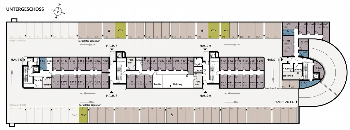 Tiefgaragenplätze zu Verkaufen - Foto 4 von 6