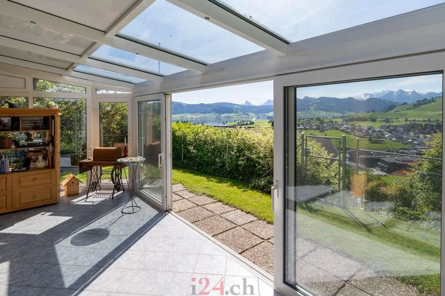 Einfamilienhaus mit Wintergarten: Seeblick, Bergpanorama und Garten... - Photo 6 sur 14