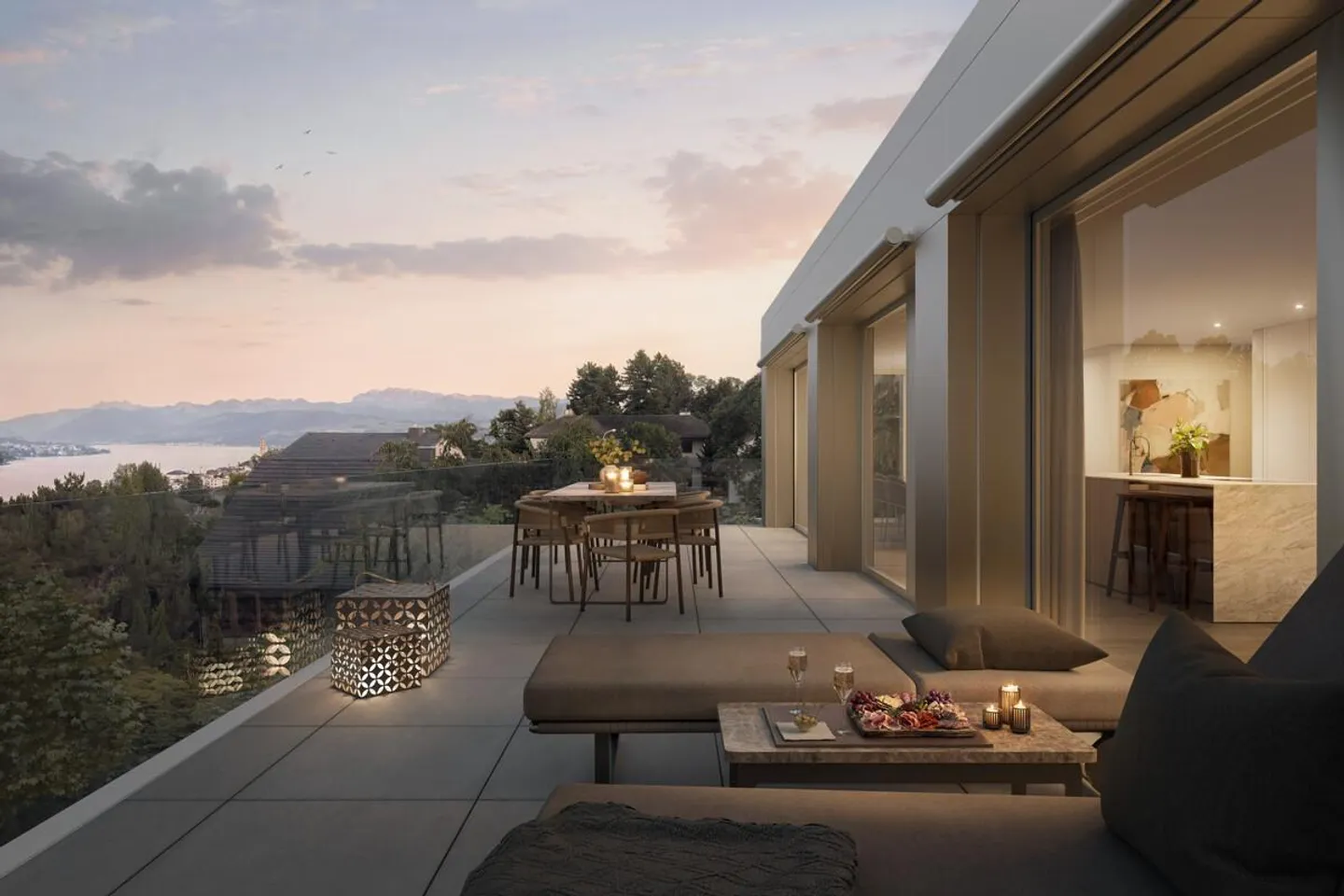 New construction project "PURO LIVING": Elegant penthouse apartment with panoramic views - Photo 1 of 4
