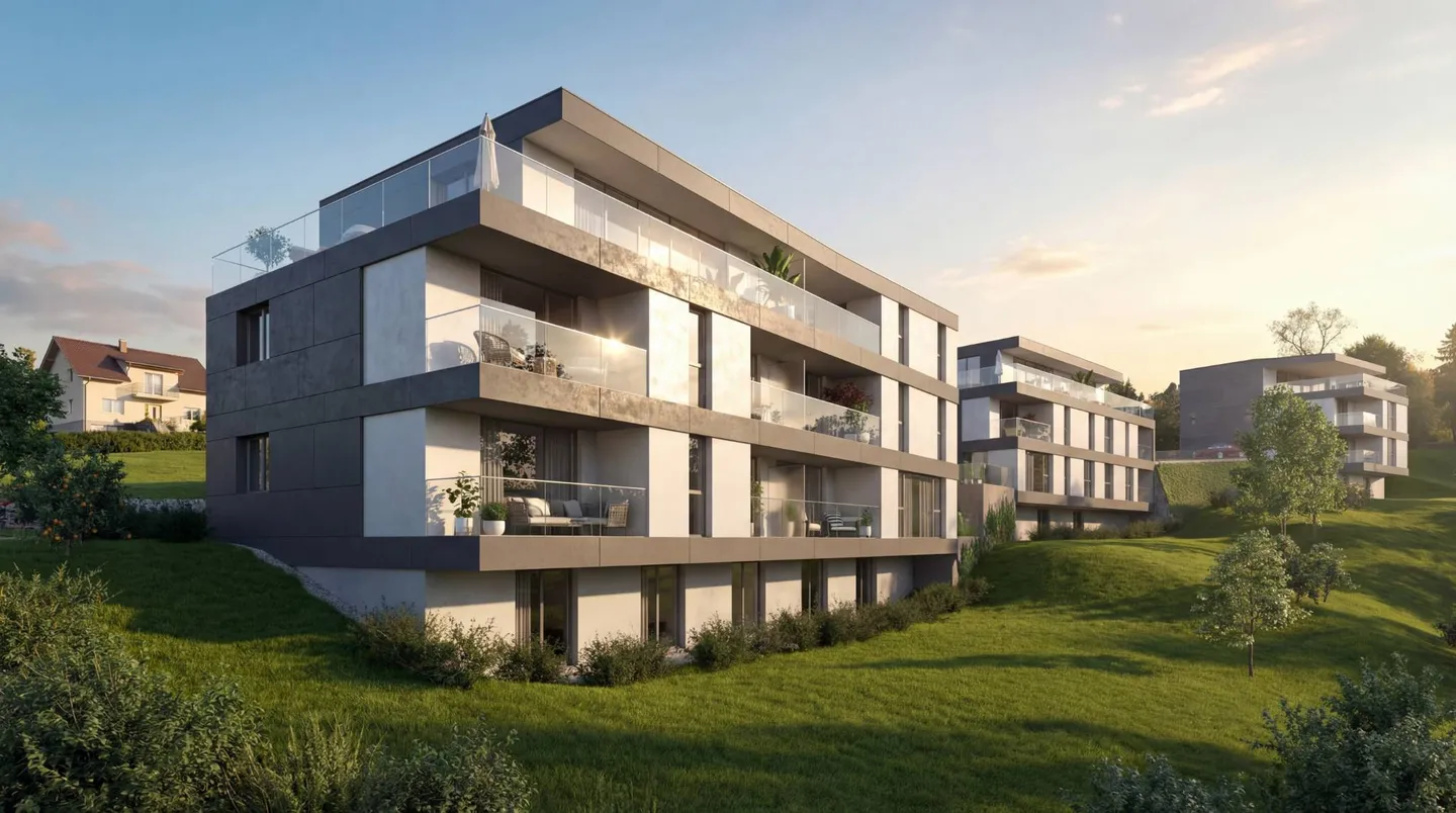 Appartement avec 3,5 pièces et grande terrasse - Photo 2 sur 7