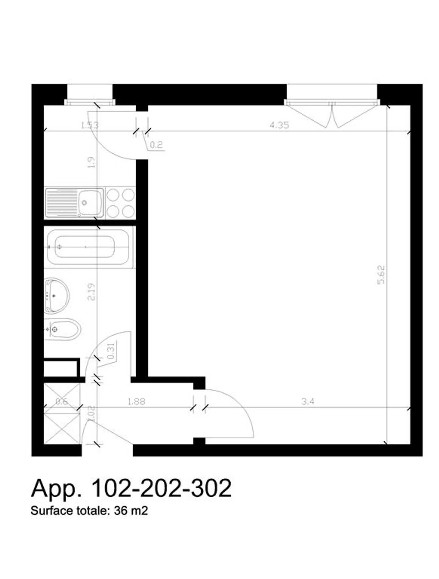 Appartement,1.5,36 - Photo 2 sur 2