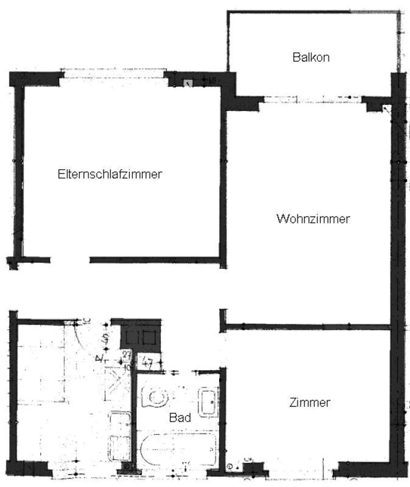 Charmante Wohnung mit Balkon - Foto 6 von 6