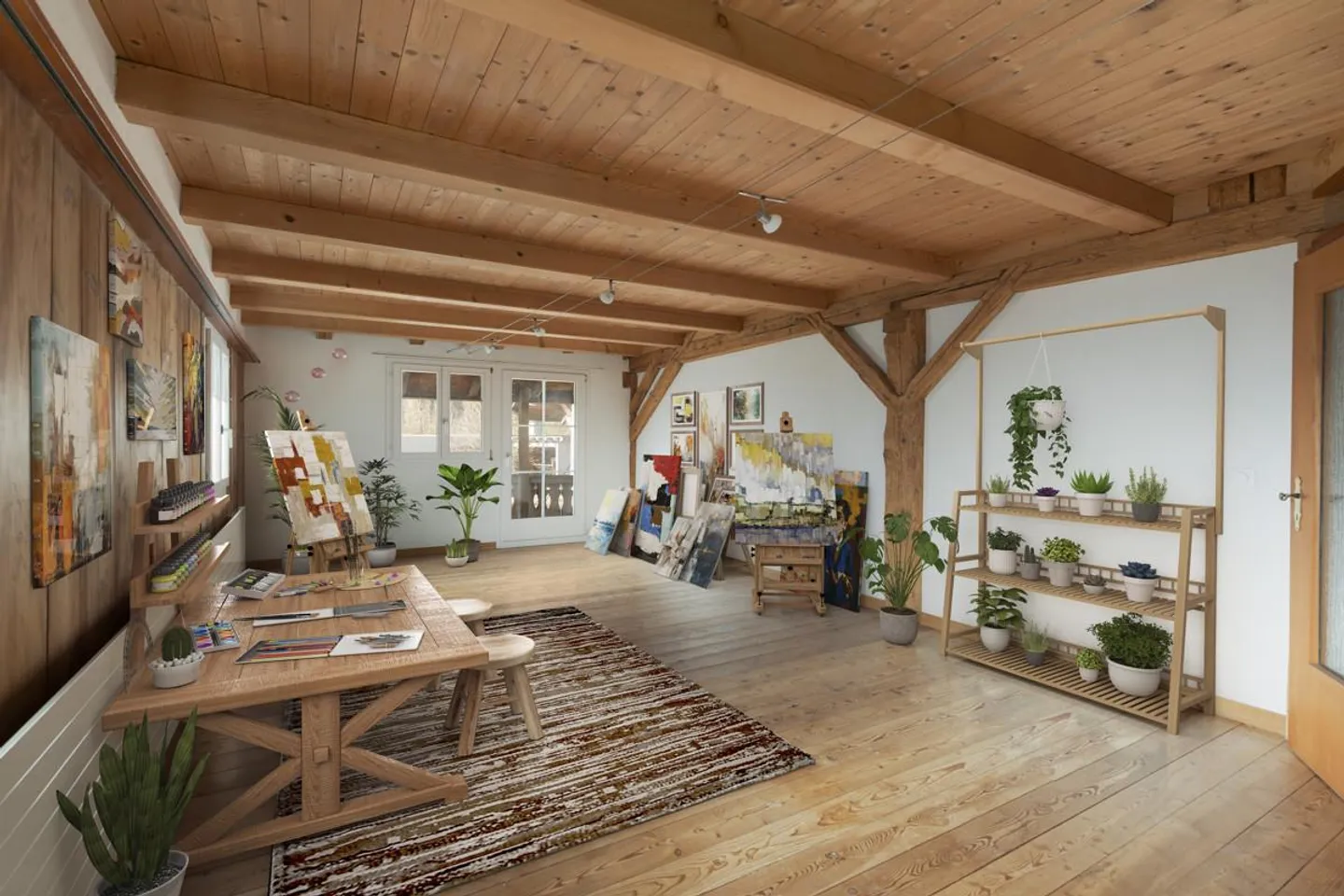 Charmantes Flarzhaus mit Atelier - Foto 6 von 7