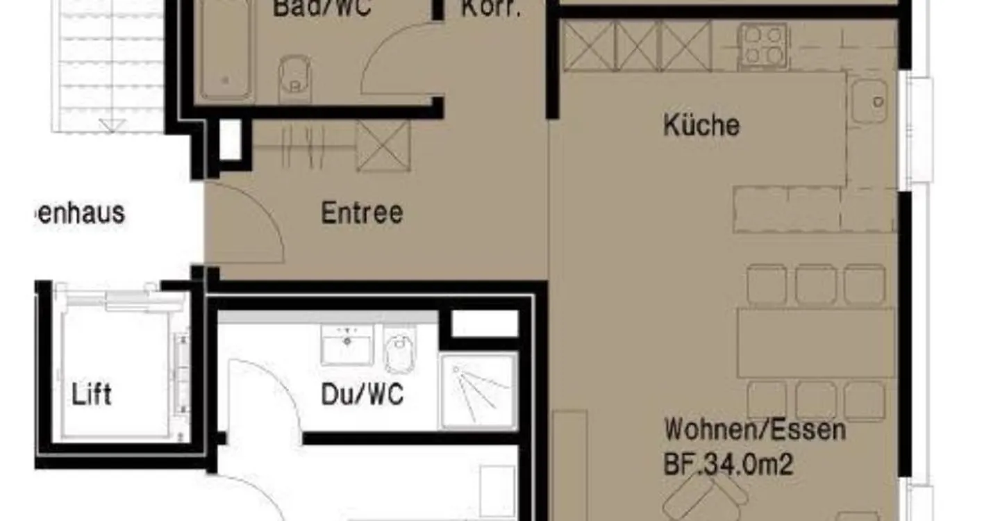 Modernes 3.5-Zimmer-Apartment - Foto 8 von 8