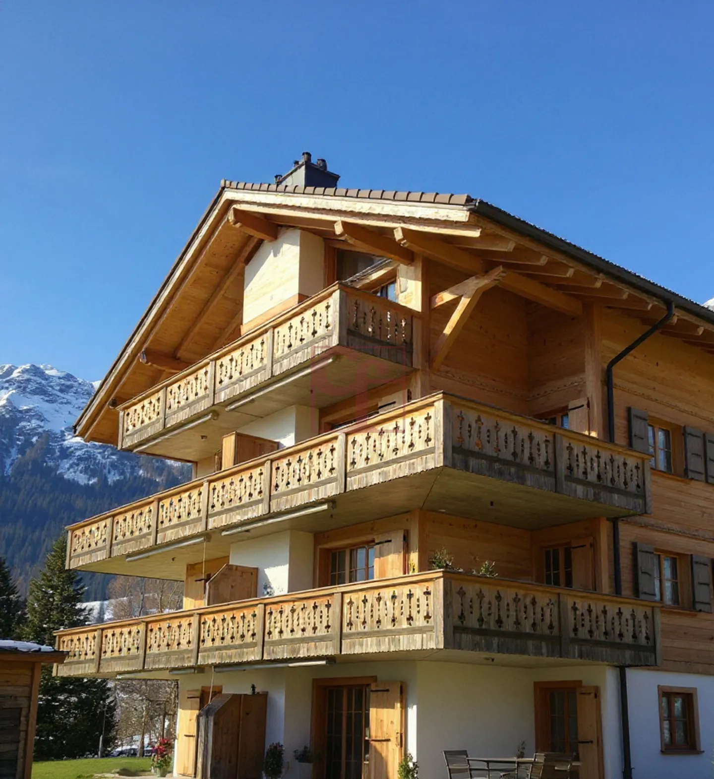 Château-d'Oex - Appartamento molto bello di 4,5 locali con grande balcone - Foto 1 di 13