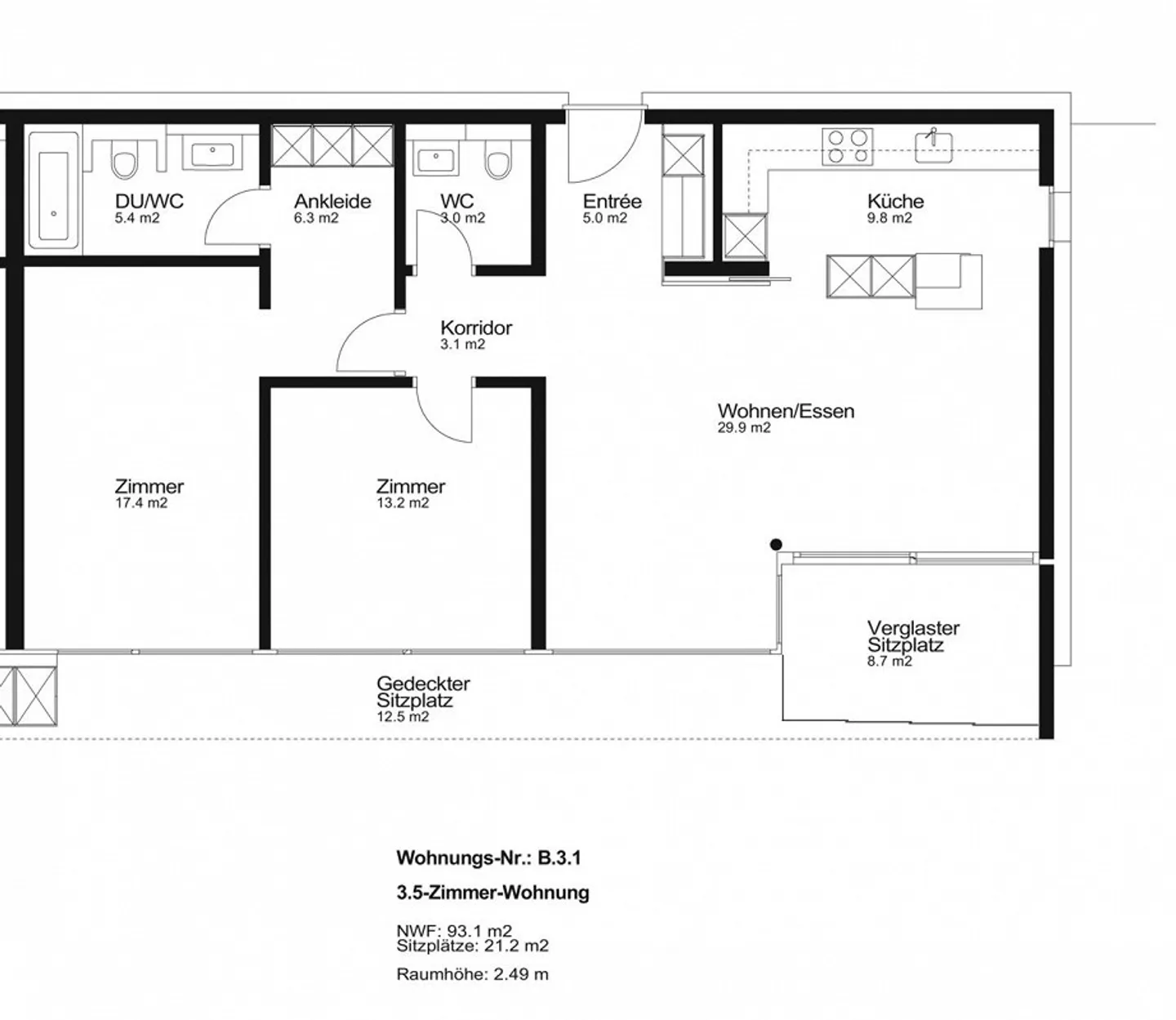 Superbe appartement de 3,5 pièces en rez-de-chaussée sur la pente sud du Sonnenberg - Photo 1 sur 16