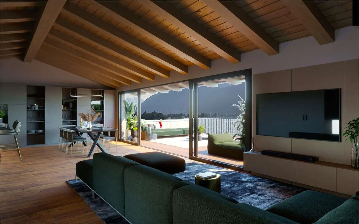 Dachwohnung-Duplex mit Seeblick in Melide - Foto 2 von 13