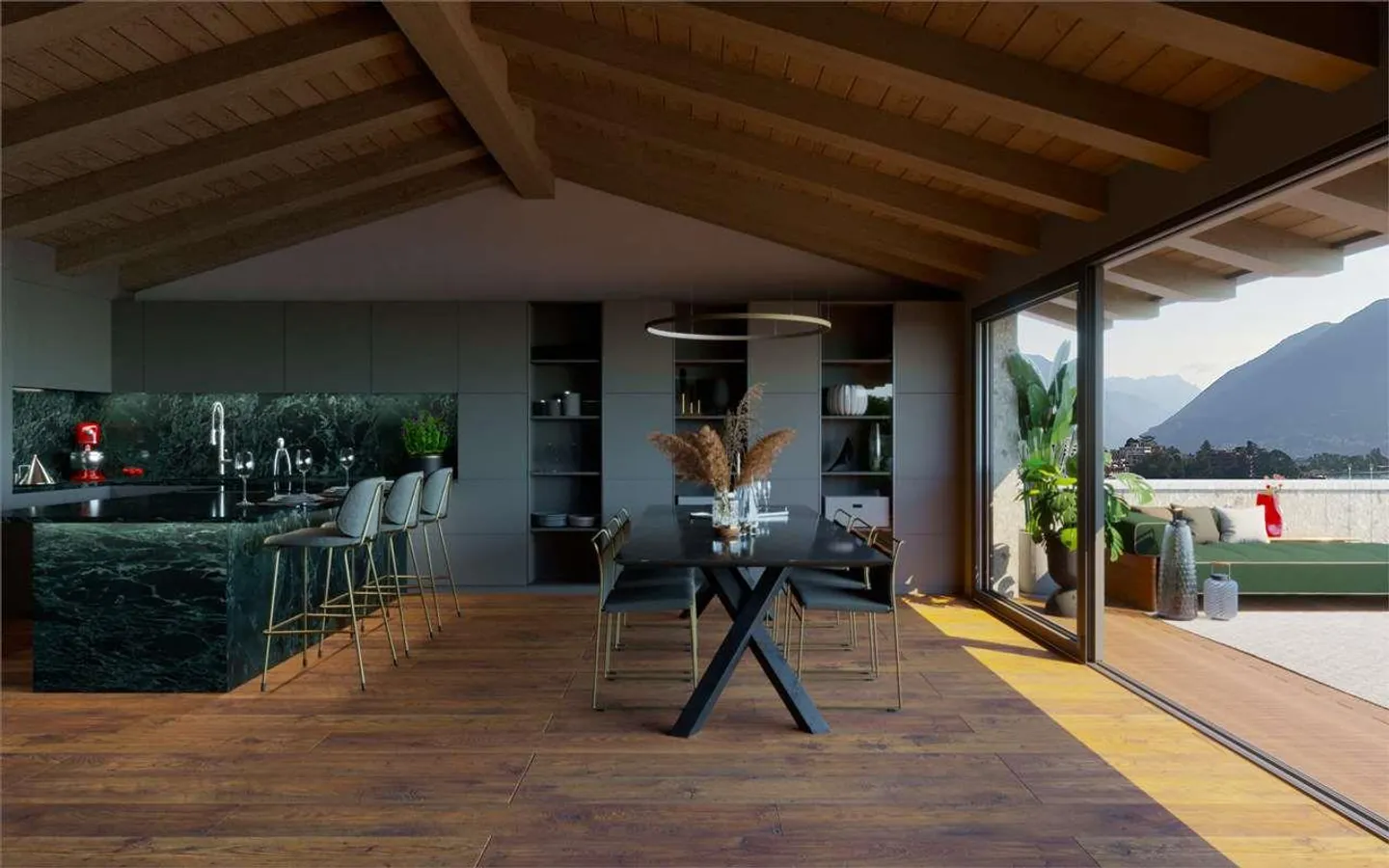 Dachwohnung-Duplex mit Seeblick in Melide - Foto 3 von 13