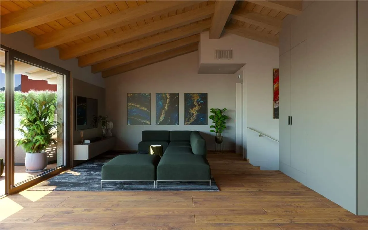 Dachwohnung-Duplex mit Seeblick in Melide - Foto 4 von 13