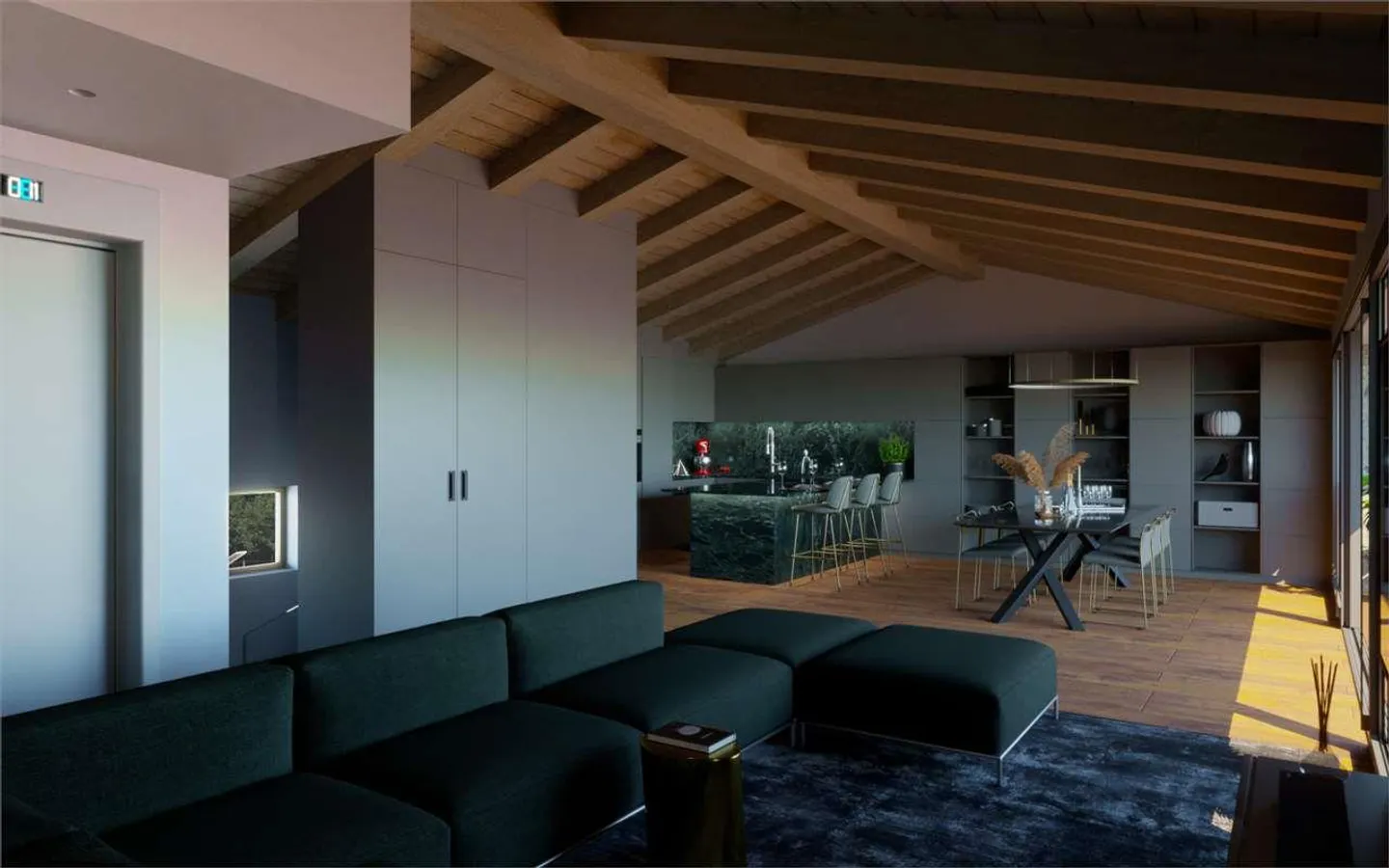 Dachwohnung-Duplex mit Seeblick in Melide - Foto 5 von 13