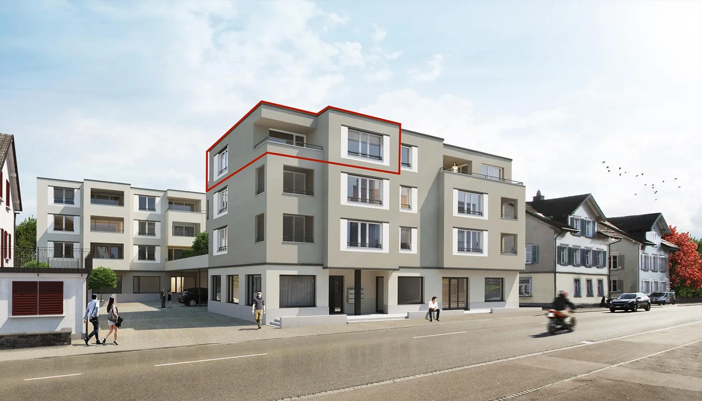 Exclusive 3½-room penthouse apartment with two balconies - Photo 1 of 14