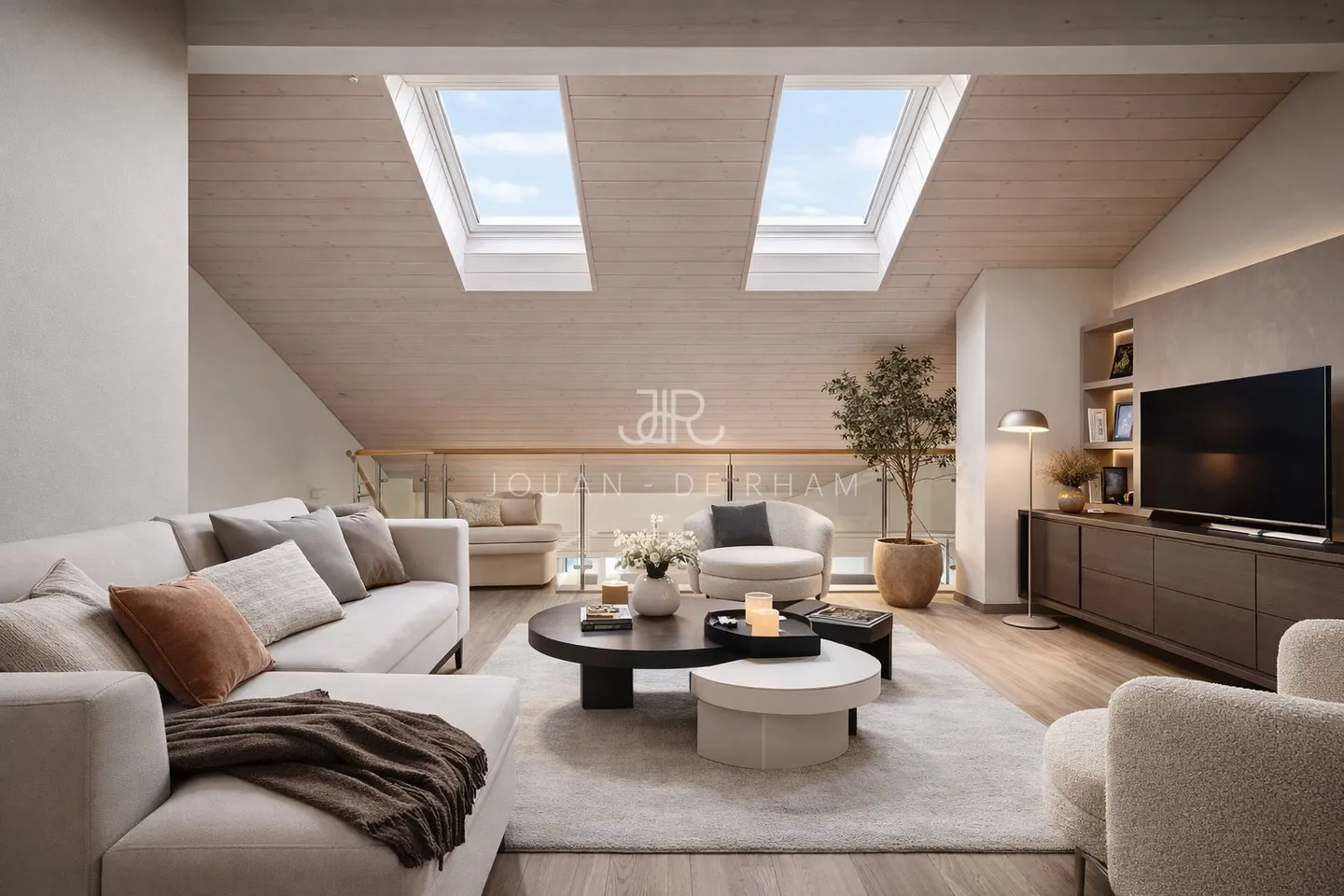 Founex | 3.5-room attic with large terrace - Photo 2 of 8