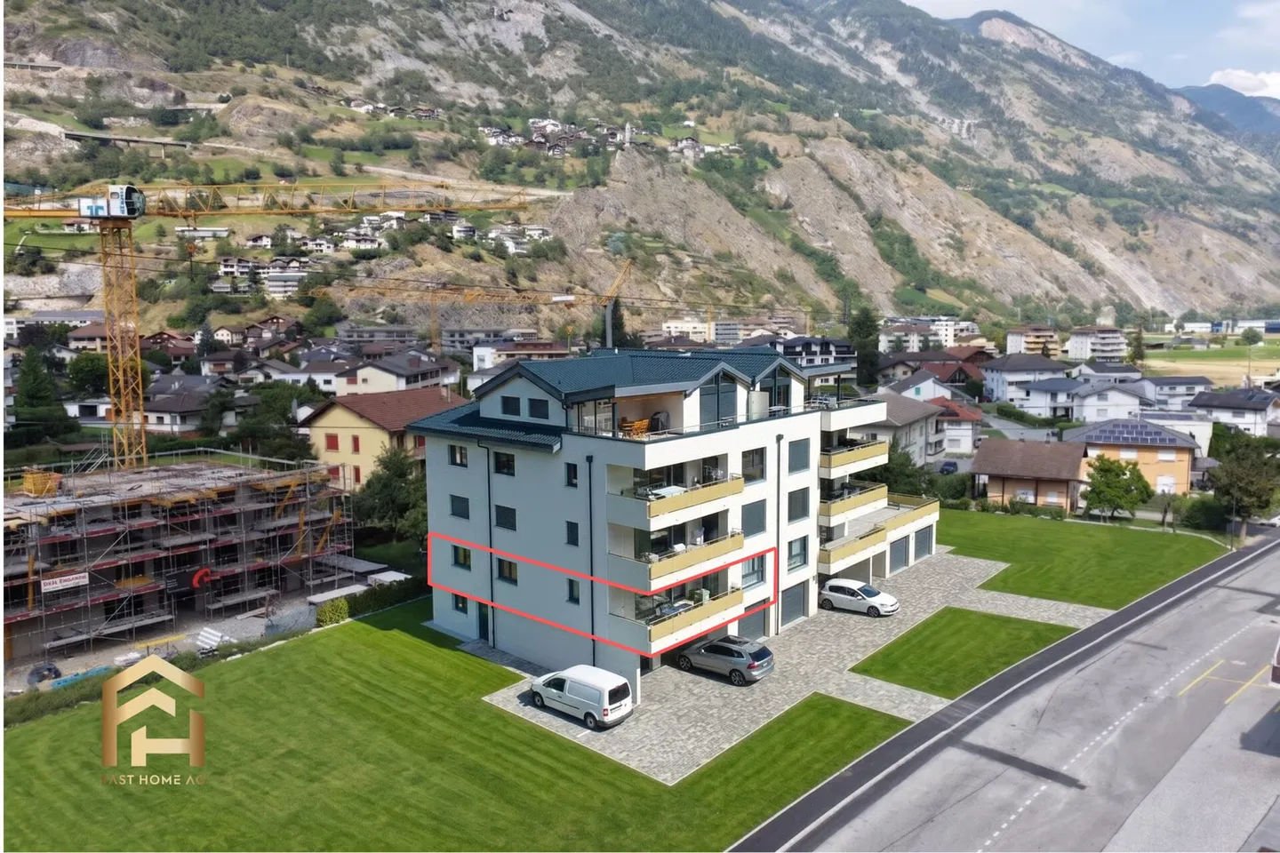 Grosszügige 4.5-Zi.-Neubauwohnung mit Südwest-Balkon - Foto 1 di 13