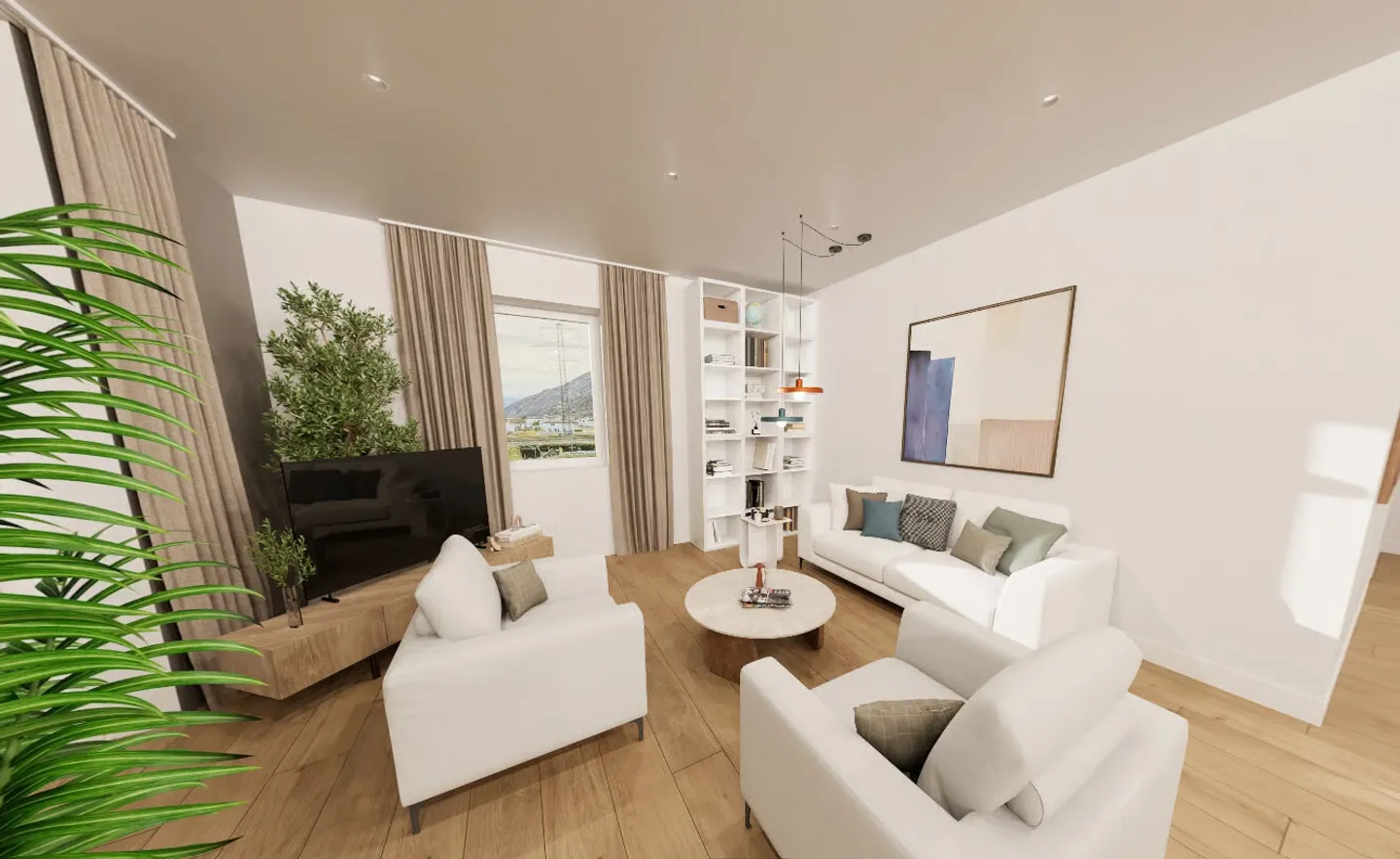 Grosszügige 4.5-Zi.-Neubauwohnung mit Südwest-Balkon - Foto 3 di 13