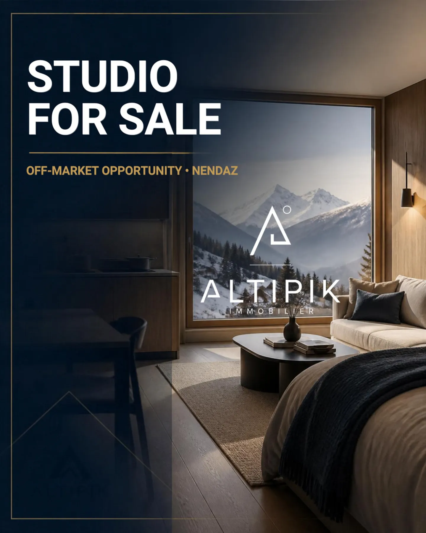Studio chiavi in mano con vista nel centro della stazione Nendaz 4 Vallées - Foto 1 di 2