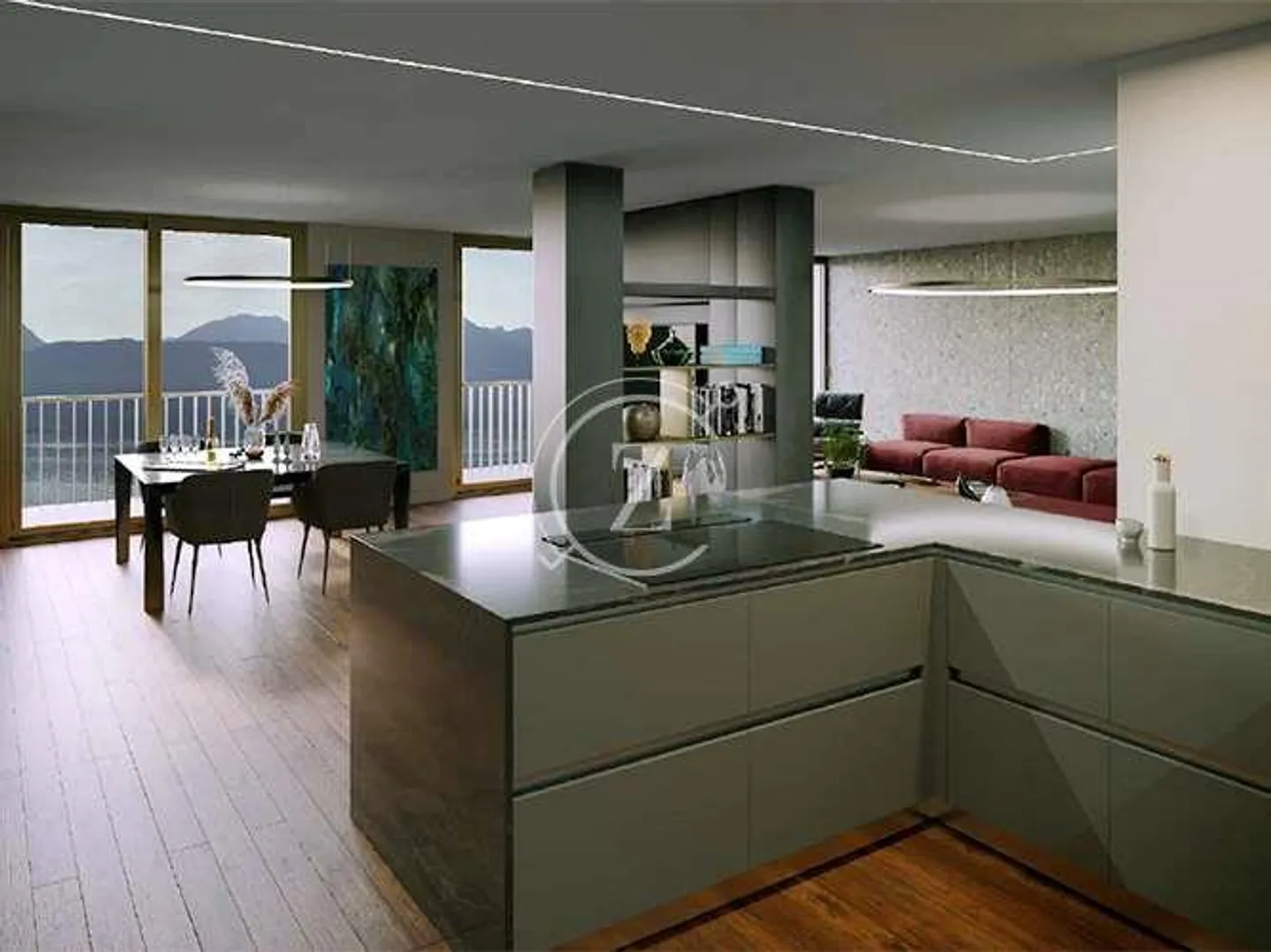 Prestiges Duplex mit Seeblick in Melide - Foto 3 von 13