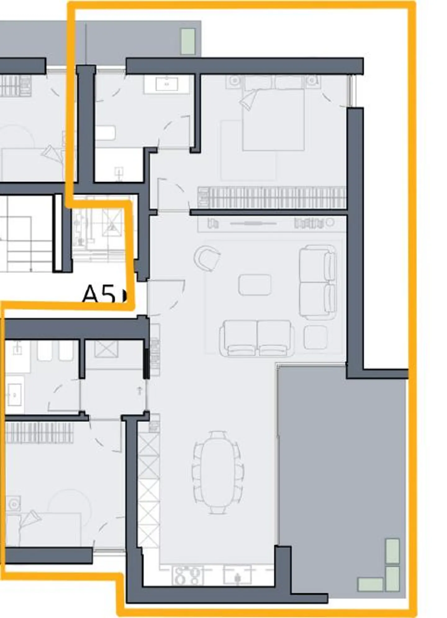 PRIMA LOCAZIONE - NUOVO APPARTAMENTO 3.5 STANZE CON GRANDE TERRAZZA - Foto 11 di 12