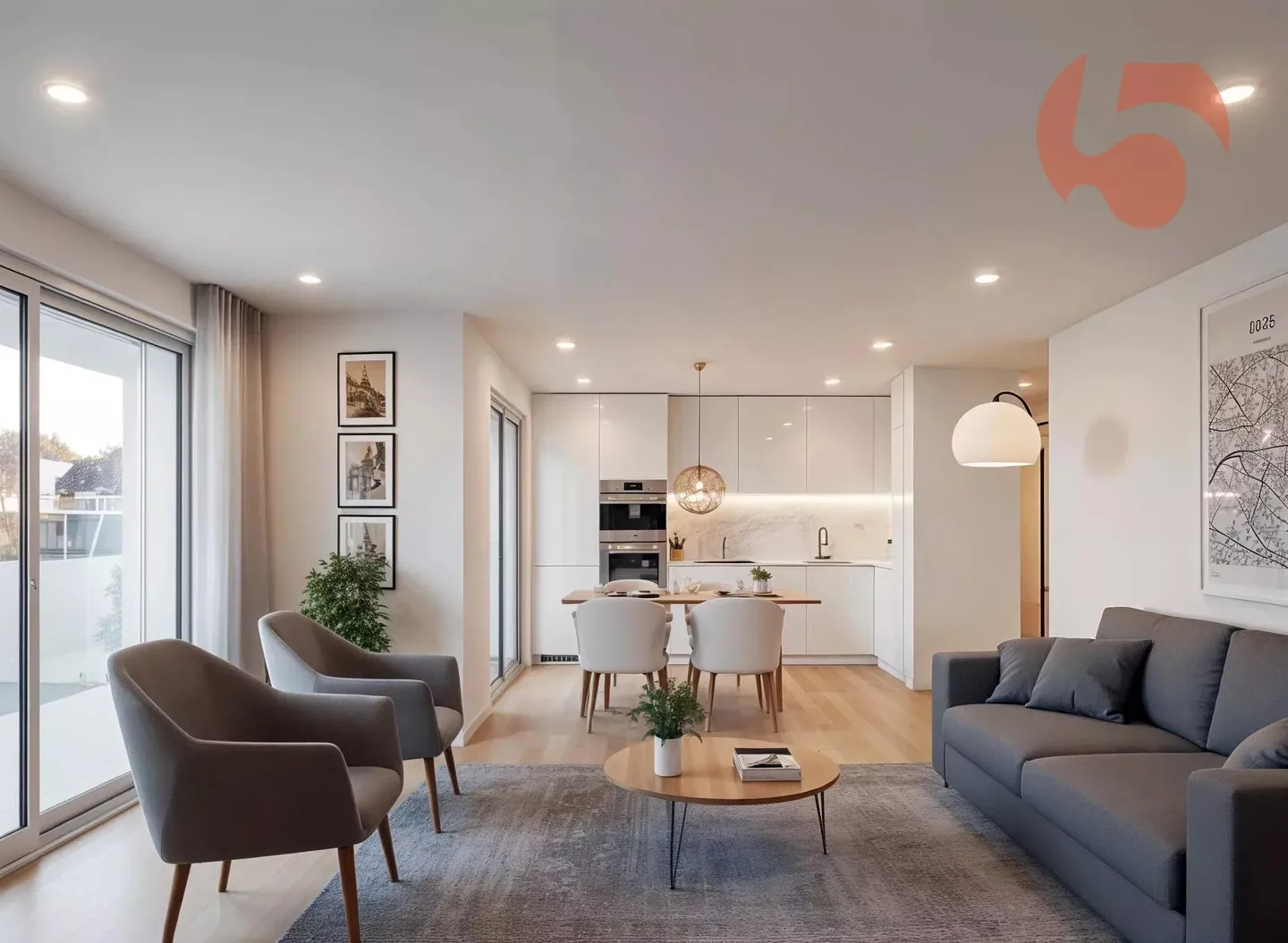 Appartement Contemporain à Landeron - Photo 3 sur 8