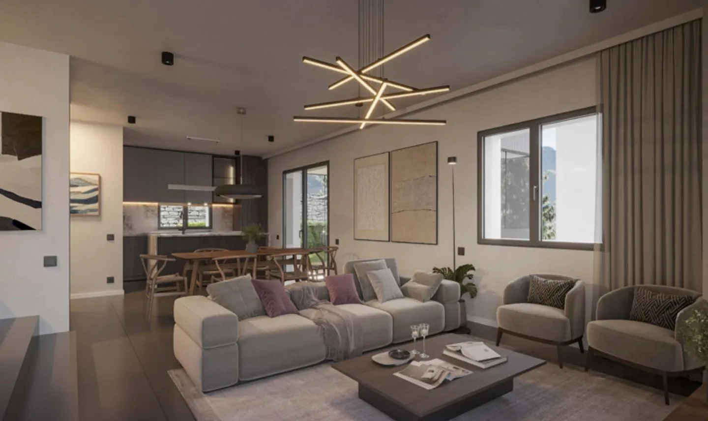 MELANO - VILLA B DE NOUVELLE CONSTRUCTION AVEC JARDIN D'HIVER ET ESPACES GÉNÉREUX - Photo 3 sur 4