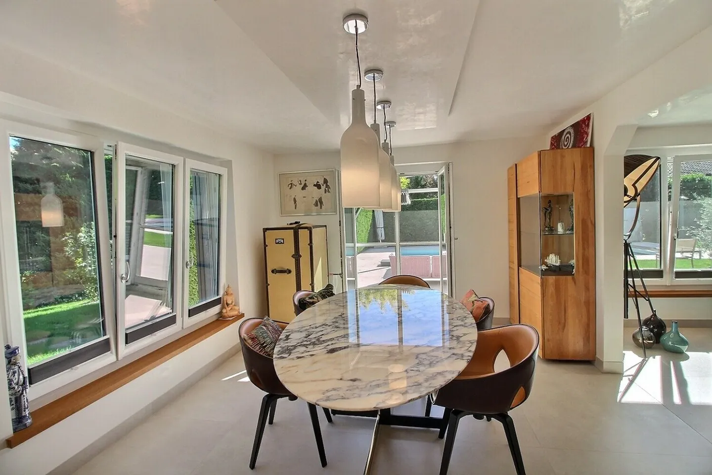 Sehr schöne renovierte Immobilie mit Pool in Founex - Foto 4 von 16