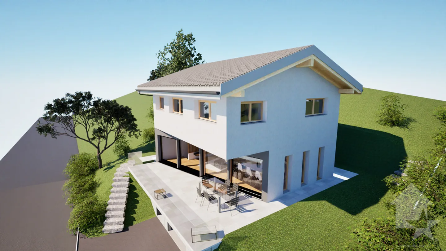 «Magnifica villa di 4,5 stanze da costruire» - Foto 3 di 5