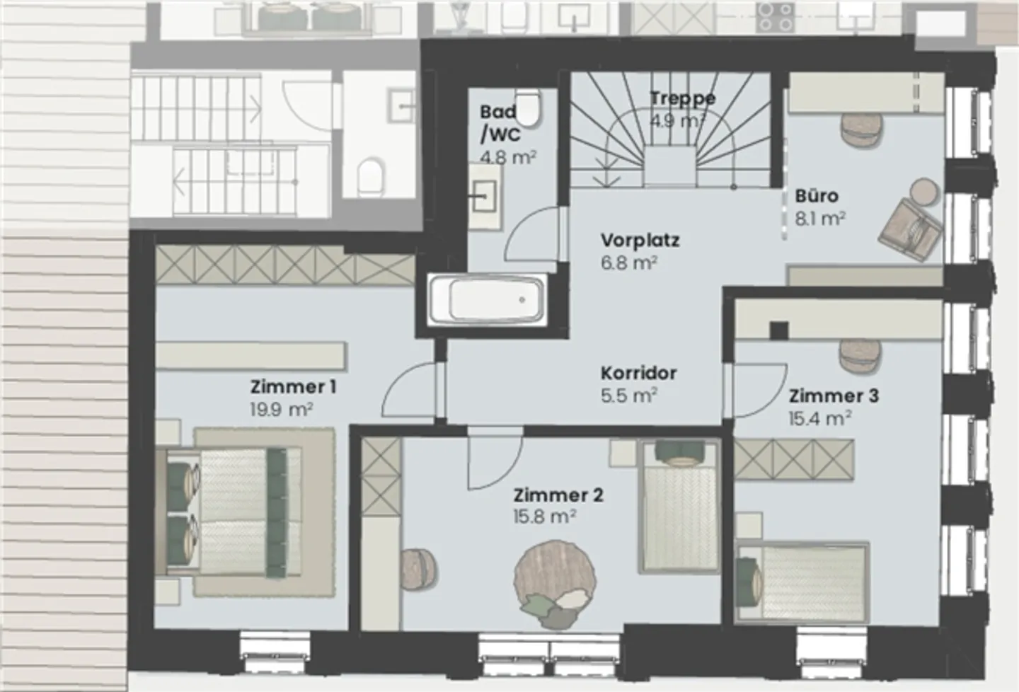 È iniziata la costruzione! Appartamento di 7,5 stanze MFH Casa Ost Puurehuus Wermatswil - Foto 6 di 9