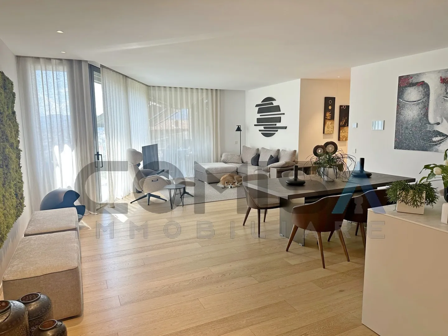 CUREGGIA  -  LUGANO
Elegante appartamento 5.5 locali arredato
 - Foto 3 von 10