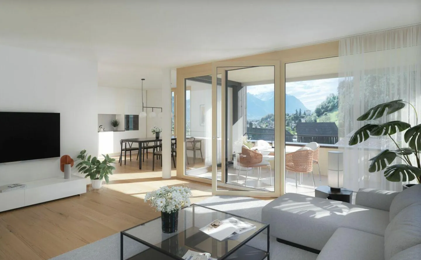 Condominio attraente di 3,5 stanze in una posizione idilliaca e molto tranquilla - Foto 1 di 6