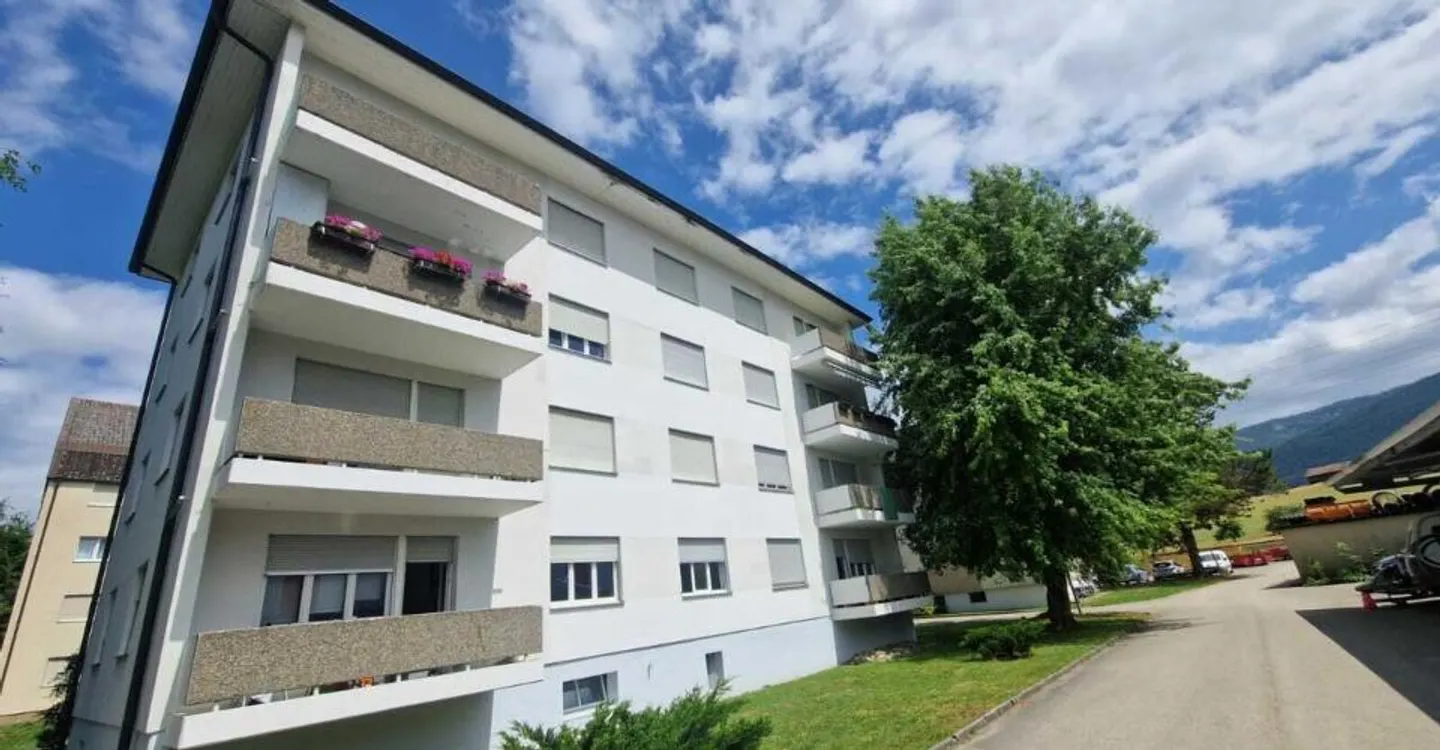 In Courtételle gelegene 3,5-Zimmer-Wohnung im 4. Stock zu vermieten - Foto 1 von 10